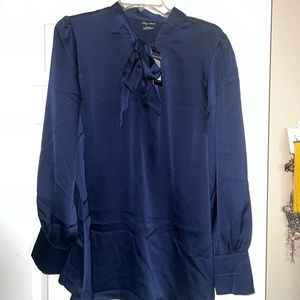 Blue blouse plus size never worn.
